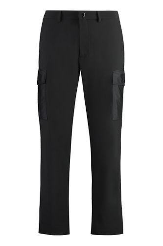 Moncler Black Jersey Cargo Trousers - Moncler - Modalova