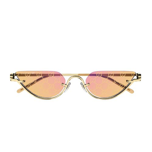 Gg1603s Linea Gg Logo 004 Gold Yellow Sunglasses - Gucci Eyewear - Modalova