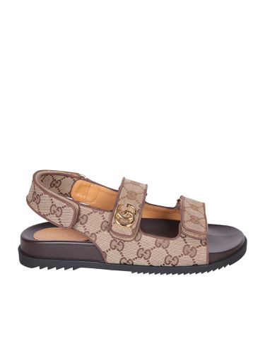 Gg All-over Double-buckle Sandals - Gucci - Modalova