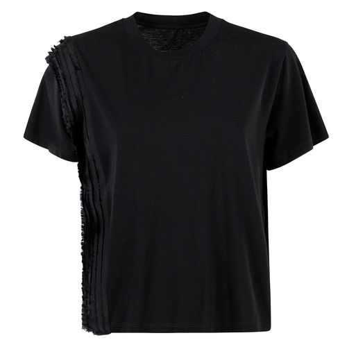 Pleat Detailed Crewneck T-shirt - MM6 Maison Margiela - Modalova