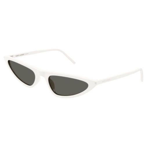 Sl 703003 White White Grey - Saint Laurent Eyewear - Modalova