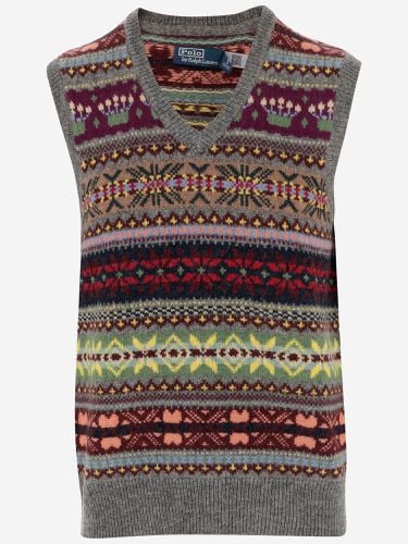 Wool Vest With Geometric Pattern - Ralph Lauren - Modalova