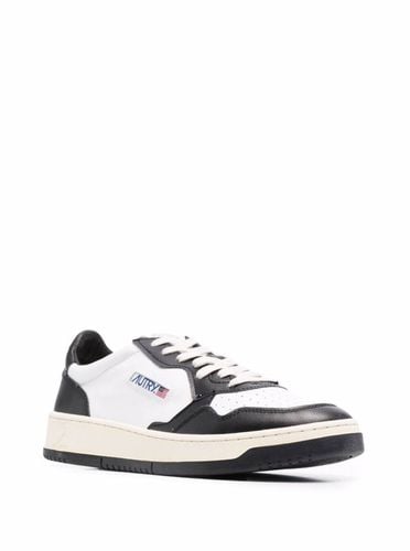 White And Black Leather Sneakers - Autry - Modalova