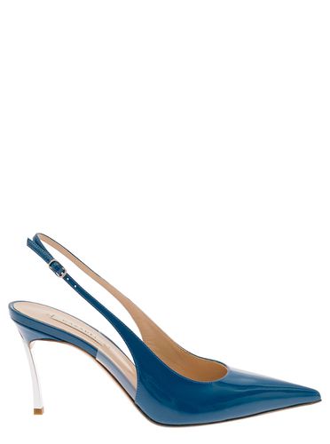 Light Slingback Pumps With Blade Heel In Patent Leather Woman - Casadei - Modalova