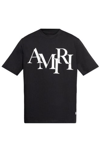 AMIRI Logo Printed Crewneck T-shirt - AMIRI - Modalova