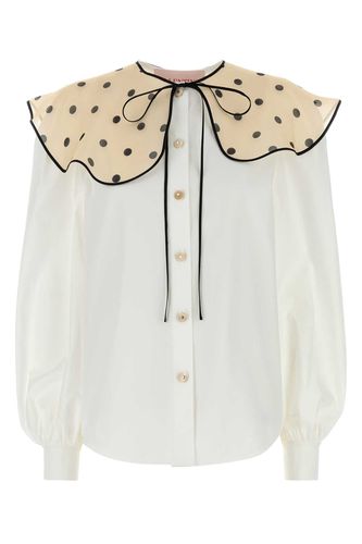 White Poplin Shirt - Valentino Garavani - Modalova