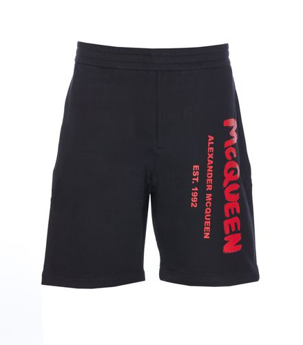 Mcqueen Graffiti Shorts - Alexander McQueen - Modalova