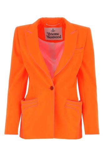 Fluo Orange Polyester Rita Blazer - Vivienne Westwood - Modalova