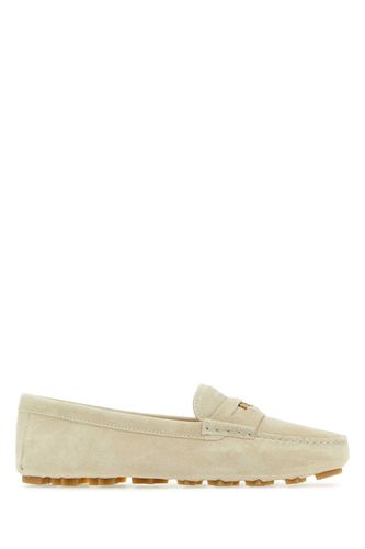 Miu Miu Ivory Suede Loafers - Miu Miu - Modalova