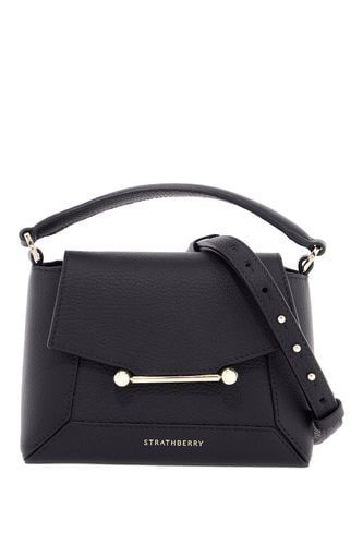 Black Calfskin Nano Crossbody Bag With Mosaic Design - Strathberry - Modalova