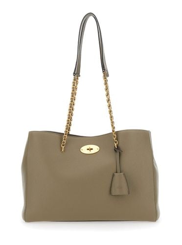 Lily Small Shopper With Turn Closure And Chain Handles In Grained Leather Woman - Mulberry - Modalova