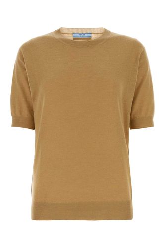 Prada Camel Cashmere Sweater - Prada - Modalova