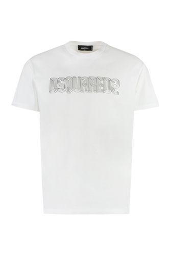 Dsquared2 Logo Cotton T-shirt - Dsquared2 - Modalova