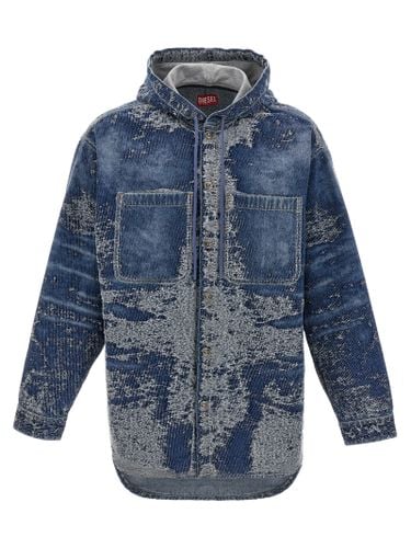 Diesel d-dewnys-hood-s Overshirt - Diesel - Modalova