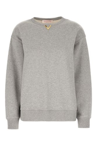 Grey Cotton Blend Oversize Sweatshirt - Valentino Garavani - Modalova