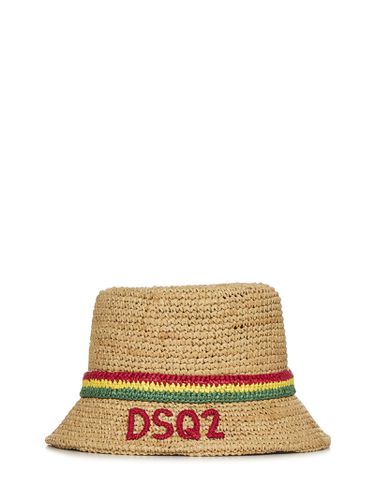 Dsquared2 Dsq2 Raffia Hat - Dsquared2 - Modalova