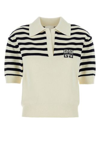 Ivory Viscose Blend Polo Shirt - Givenchy - Modalova