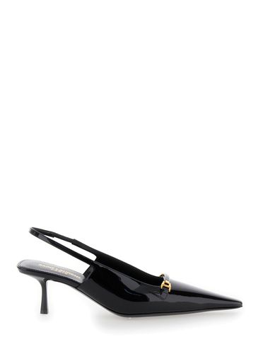 Black Leather Carine Pumps - Saint Laurent - Modalova