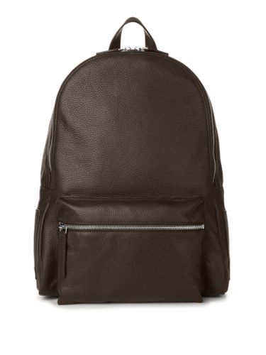 Brown Calf Leather Micron Backpack - Orciani - Modalova