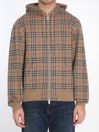 Burberry Check Jacquard Hoodie - Burberry - Modalova