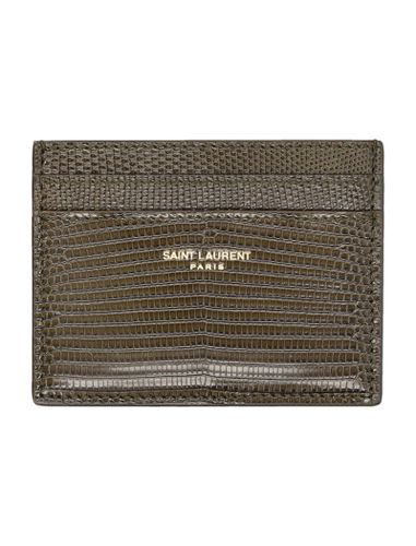 Saint Laurent Lizard Card Case - Saint Laurent - Modalova