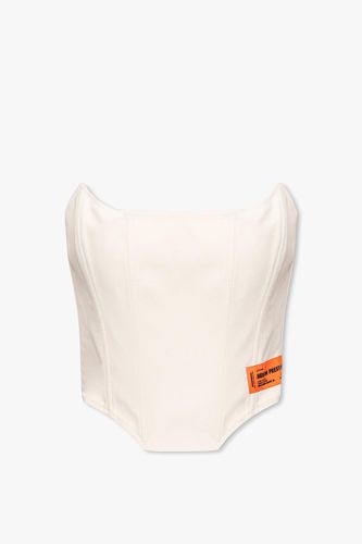 HERON PRESTON Corset Top With Logo - HERON PRESTON - Modalova