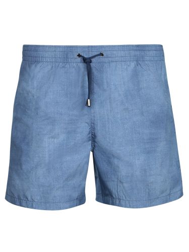 Microfiber Boxer Swim Shorts - Canali - Modalova
