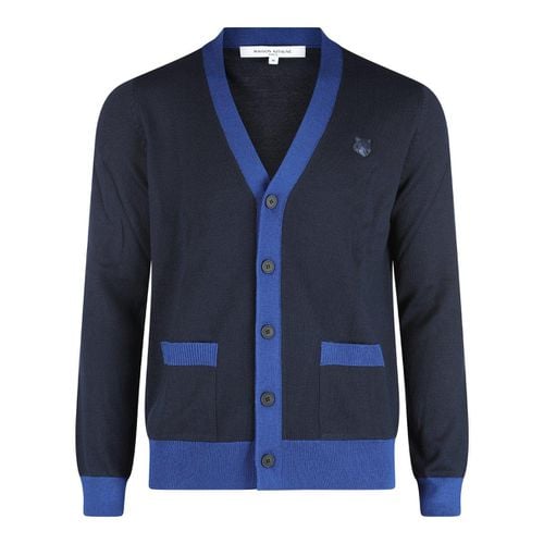 Bold Fox Head Patch V-neck Cardigan - Maison Kitsuné - Modalova