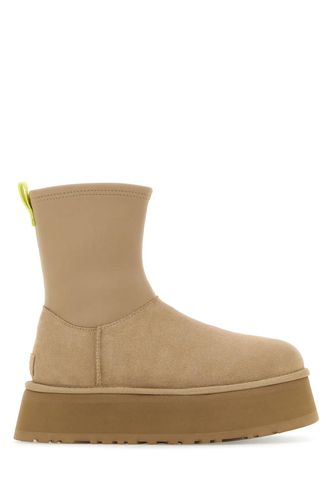 Sand Suede And Fabric Classic Dipper Ankle Boots - UGG - Modalova