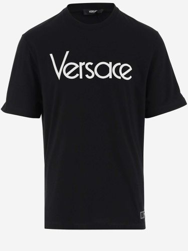 Versace Cotton T-shirt With Logo - Versace - Modalova