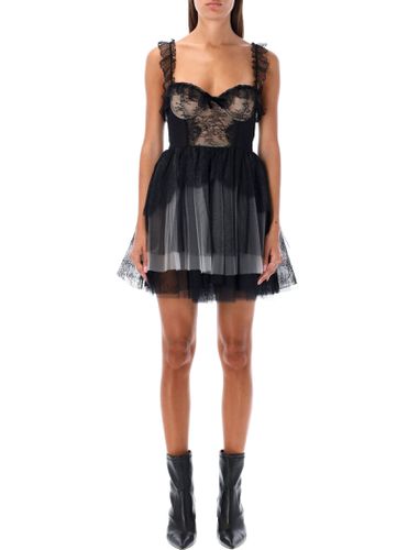 Lace And Tulle Minidress - Philosophy di Lorenzo Serafini - Modalova