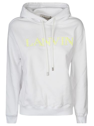 Logo Embroidered Hooded Sweatshirt - Lanvin - Modalova