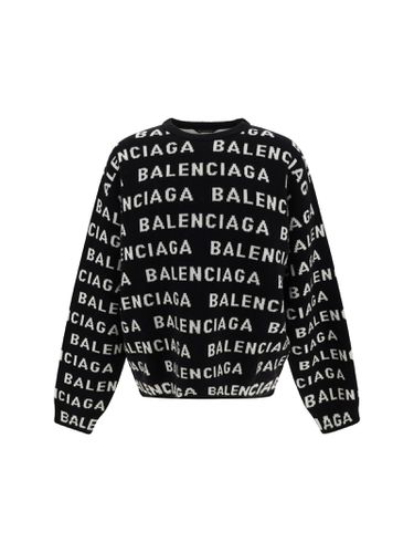 Balenciaga Allover Logo Sweater - Balenciaga - Modalova