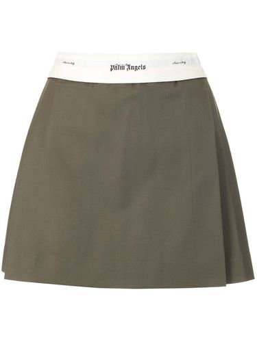 Pleated Military Miniskirt - Palm Angels - Modalova