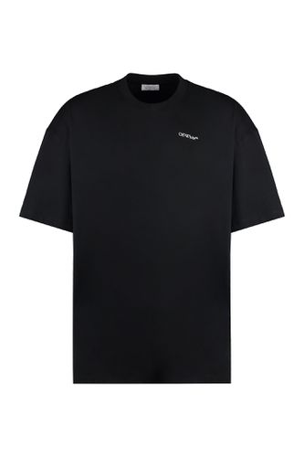 Off-White Black Cotton T-shirt - Off-White - Modalova