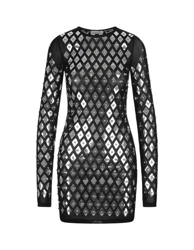 Mini Dress With All-over Rhombus And Studs - Paco Rabanne - Modalova