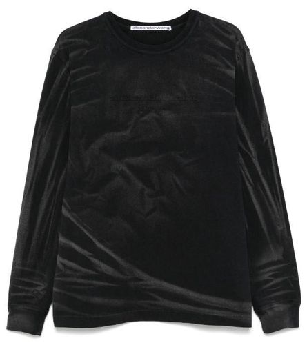 Crease Detailed Long-sleeve T-shirt - Alexander Wang - Modalova