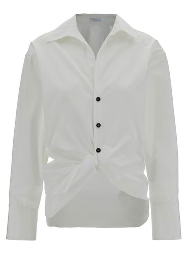 Shirt With Knot Detail In Cotton Woman - Ferragamo - Modalova