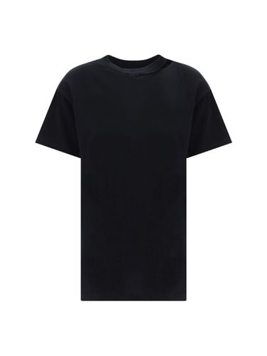 Cut-out Detail Plain T-shirt - MM6 Maison Margiela - Modalova