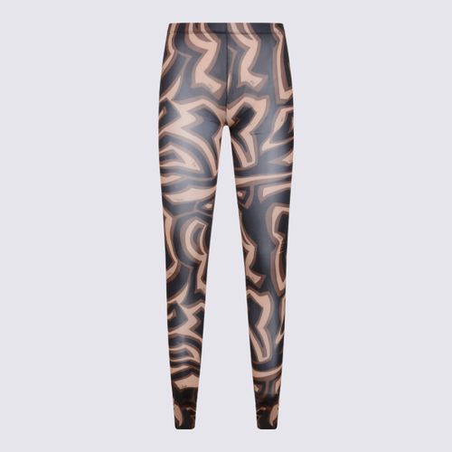 Pucci Black And Gold Silk Socks - Pucci - Modalova