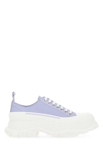 Lilac Leather Tread Slick Sneakers - Alexander McQueen - Modalova