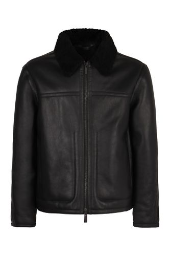 Calvin Klein Leather Jacket - Calvin Klein - Modalova