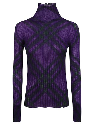 Burberry Ribbed Printed Jumper - Burberry - Modalova