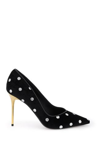 Balmain Polka Dot Velvet Pumps - Balmain - Modalova