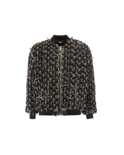 Bomber Jacket With Fringes - John Richmond - Modalova