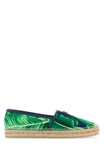 Printed Canvas Espadrilles - Dolce & Gabbana - Modalova