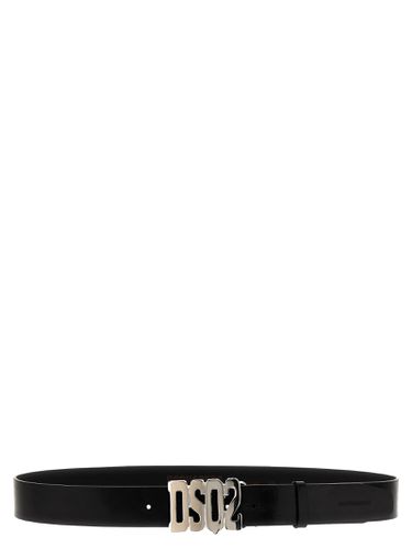 Dsquared2 Logo Buckle Leather Belt - Dsquared2 - Modalova