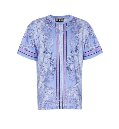 Floral Print T-shirt - Versace Jeans Couture - Modalova