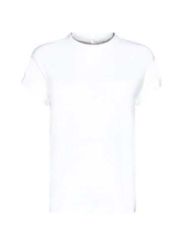 Round Neck Plain T-shirt - Brunello Cucinelli - Modalova