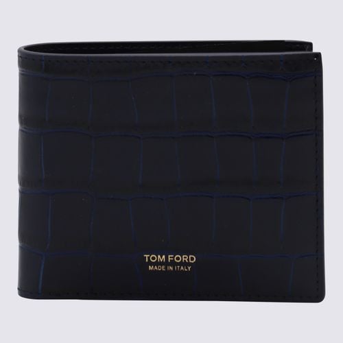 Tom Ford Blue Leather Wallet - Tom Ford - Modalova